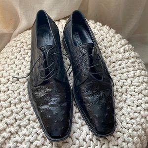 MENS GENUINE OSTRICH OXFORD
